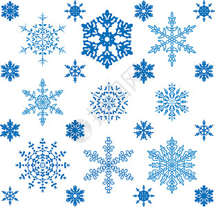 矢量雪花季节性插图墙纸艺术品薄片庆典天气蓝色问候语背景图片