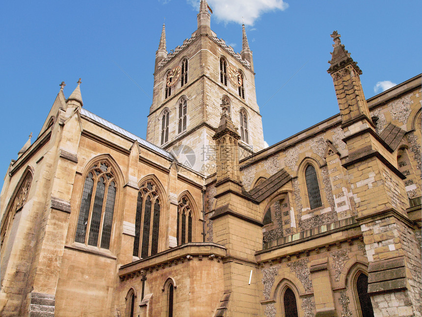 伦敦南华克大教堂英语教会银行王国宗教信仰建筑学大教堂主场图片