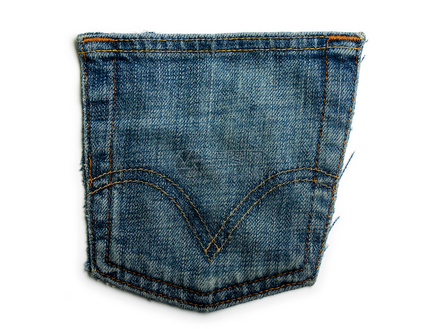 Denim牛仔裤背景框架口袋材料接缝宏观靛青纺织品纤维服装帆布图片