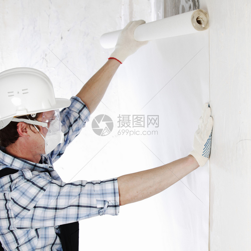 附加壁纸男人装修房子工具工作装潢承包商改造建筑墙纸图片