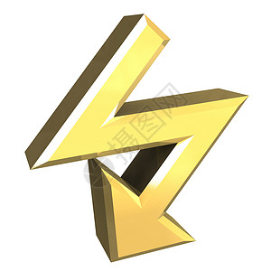 金  3D 的箭头符号金子互联网标识电脑键盘插图背景图片