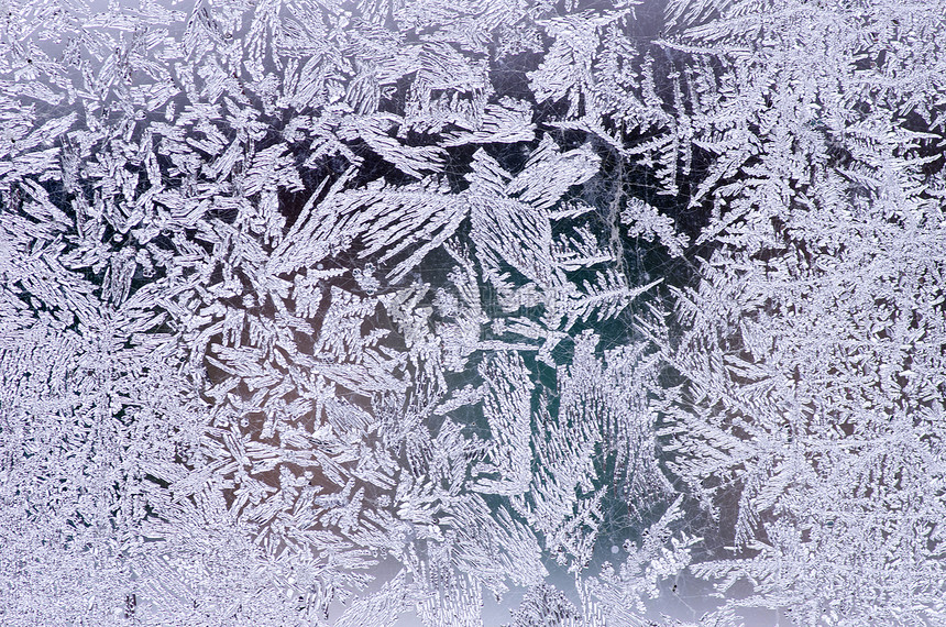 冰冰面图案玻璃雾凇雪花季节季节性温度火花天气气候卡片图片