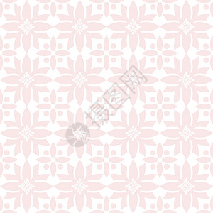 无缝花纹墙纸创造力粉色条纹绘画装饰白色叶子插图背景图片