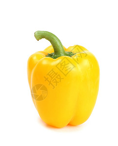 黄胡椒蔬菜食物白色黄色背景图片