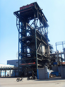 焦炭干灭火系统烟囱焦化厂煤化工能量重工业减排节能环保工业灰尘背景
