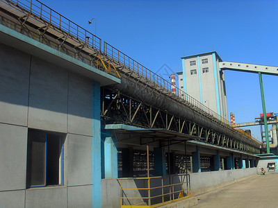 库木厂建造重工业煤化工建筑工业化学可乐高清图片