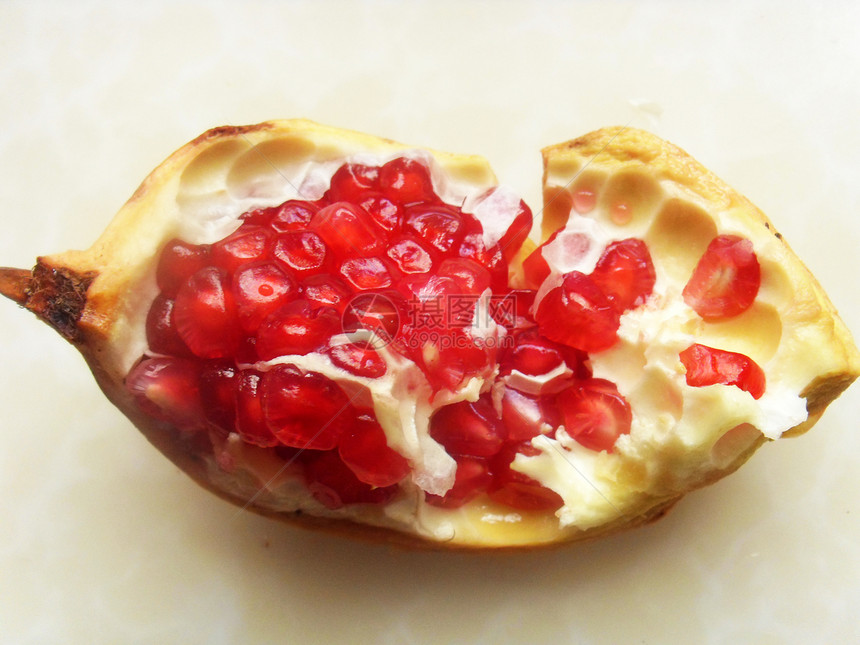 石榴材料红色食物石榴石水果营养图片