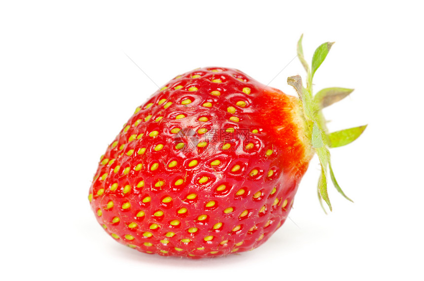 草莓绿色浆果白色团体活力食物宏观种子叶子水果图片