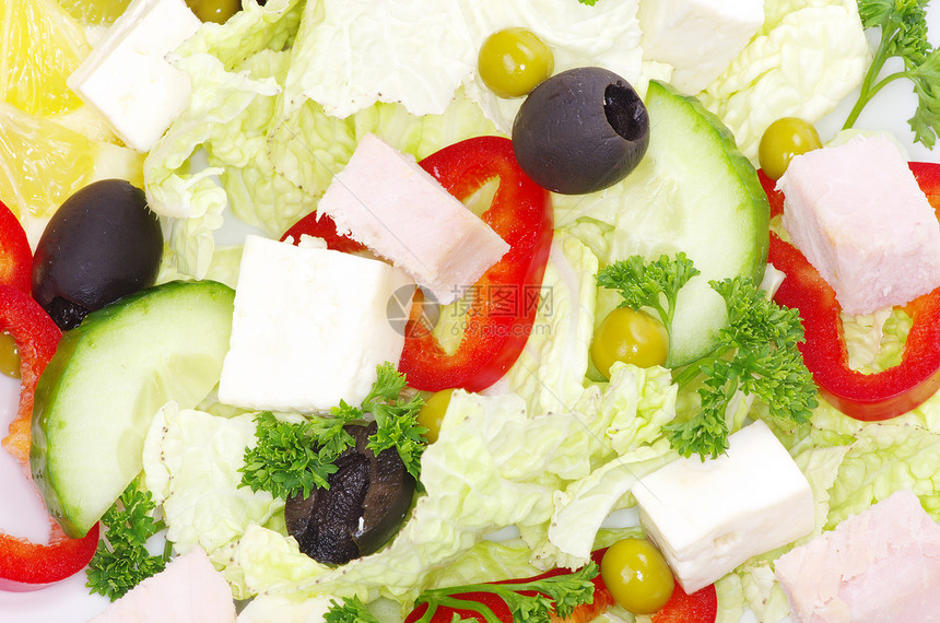 沙拉环境胡椒食物餐厅菜单草药洋葱盘子美食蔬菜图片