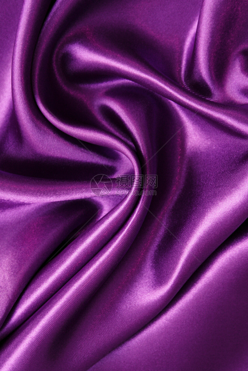 平滑优雅的丝绸可用作背景紫丁香曲线感性布料织物纺织品版税材料银色投标图片