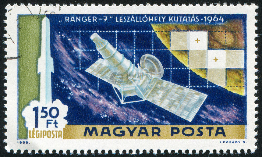 卫星海豹技术邮资明信片邮票信封电子产品火箭星星邮戳图片