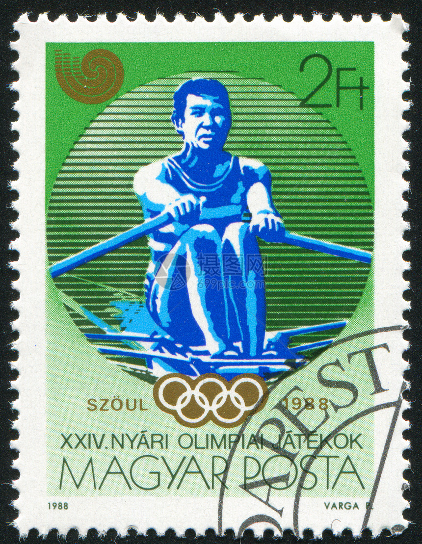 轮划运动全体明信片人员邮票运动员海豹运动男性帆船赛赛艇图片