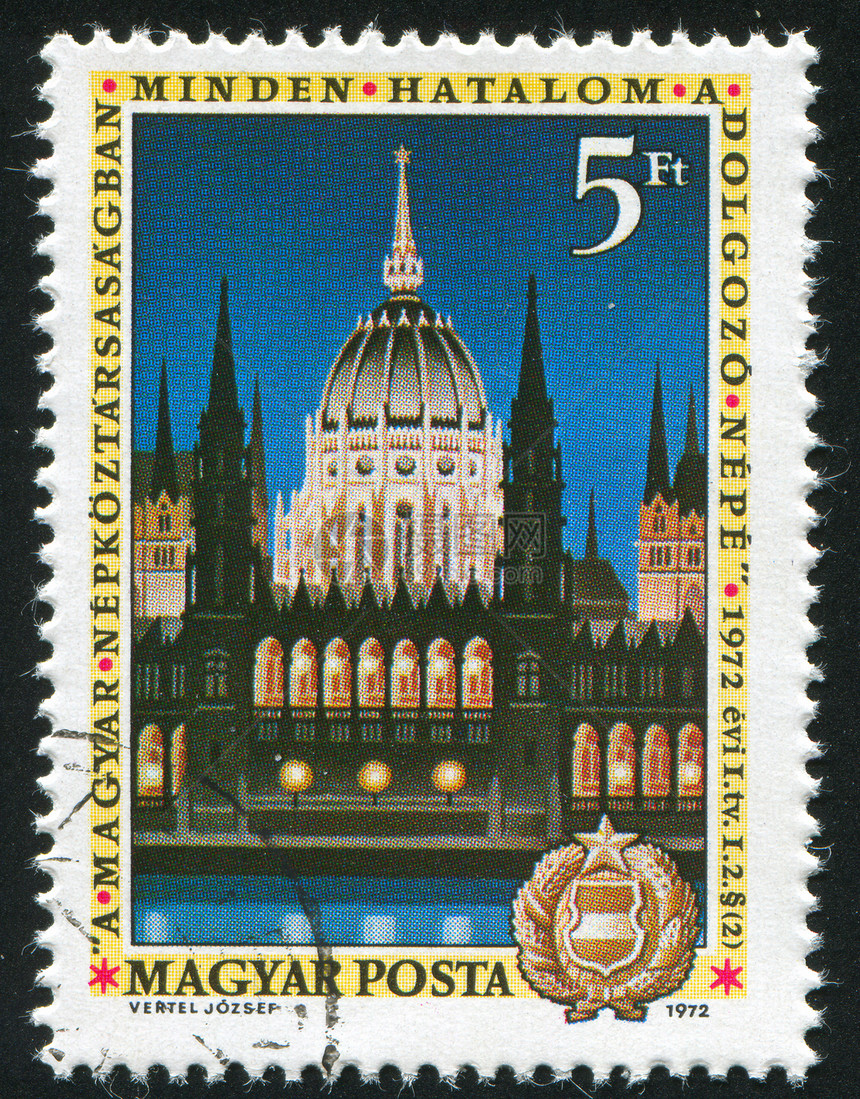 布达佩斯议会邮戳信封古董邮票吸引力城市邮资建筑学邮件房子图片