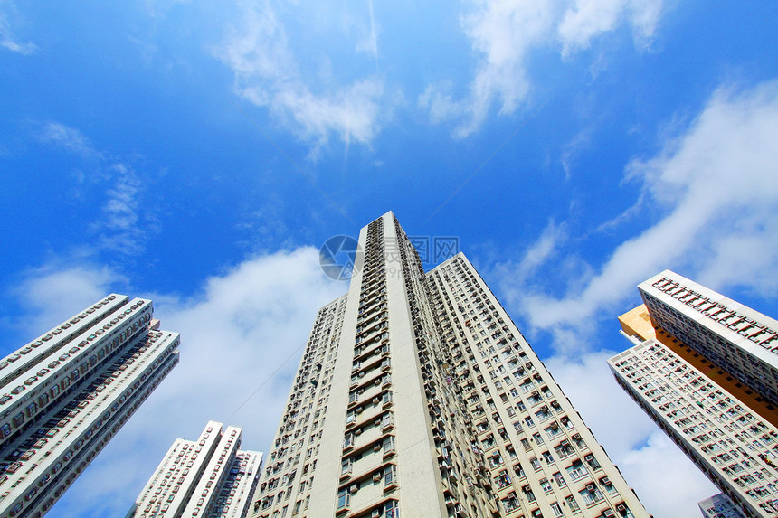 香港人口拥挤的公寓楼财产建筑生活城市窗帘窗户建筑学住房住宅地板图片