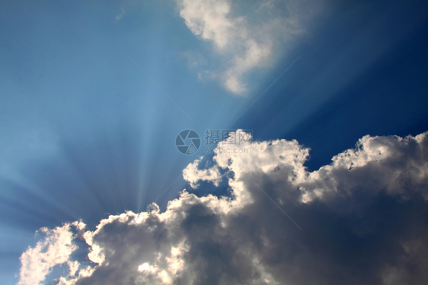 蓝天空背景美丽棕褐色太阳镜片季节天气全球气象阳光白色图片