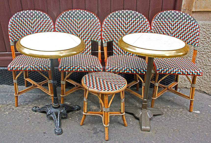 巴黎咖啡厅温暖游客咖啡露台传统酒吧休息季节顾客小酒馆图片