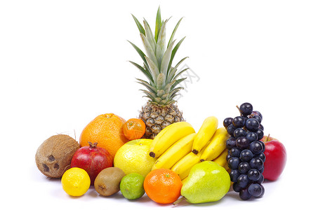 水果果热带养分团体橙子小吃杂货食物香蕉水果饮食高清图片
