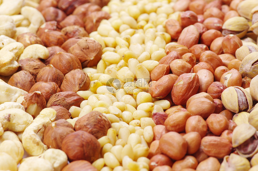 坚果松子小吃食物种子榛子饮食核心宏观核桃营养图片