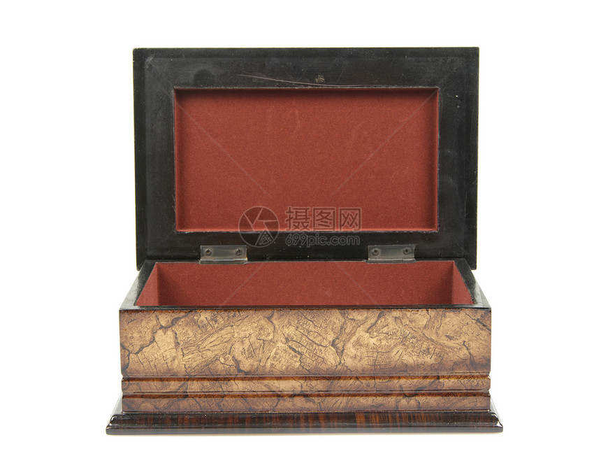 棺金珠宝古董工具黑色木头案件胸部贮存艺术棺材图片