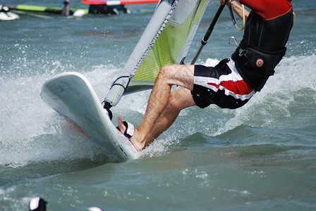 移动时的风向男人冲浪木板海浪火鸡运动飞溅风帆浪者背景图片