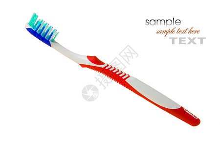 牙刷工具牙齿卫生牙膏健康清洁度白色背景图片