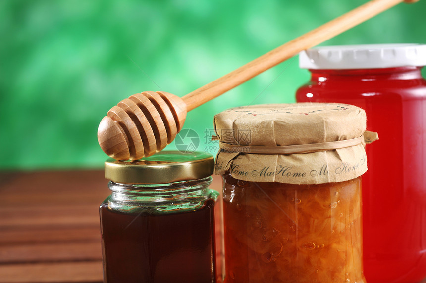 蜂蜜和果酱饮食玻璃节食食物生活方式健康饮食美食家液体瓶子蜂蜜图片