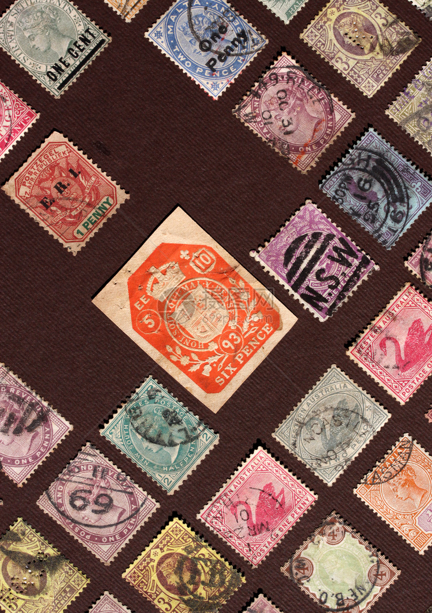 旧邮票办公室邮件情调国际历史性邮资文档邮政变色古董图片
