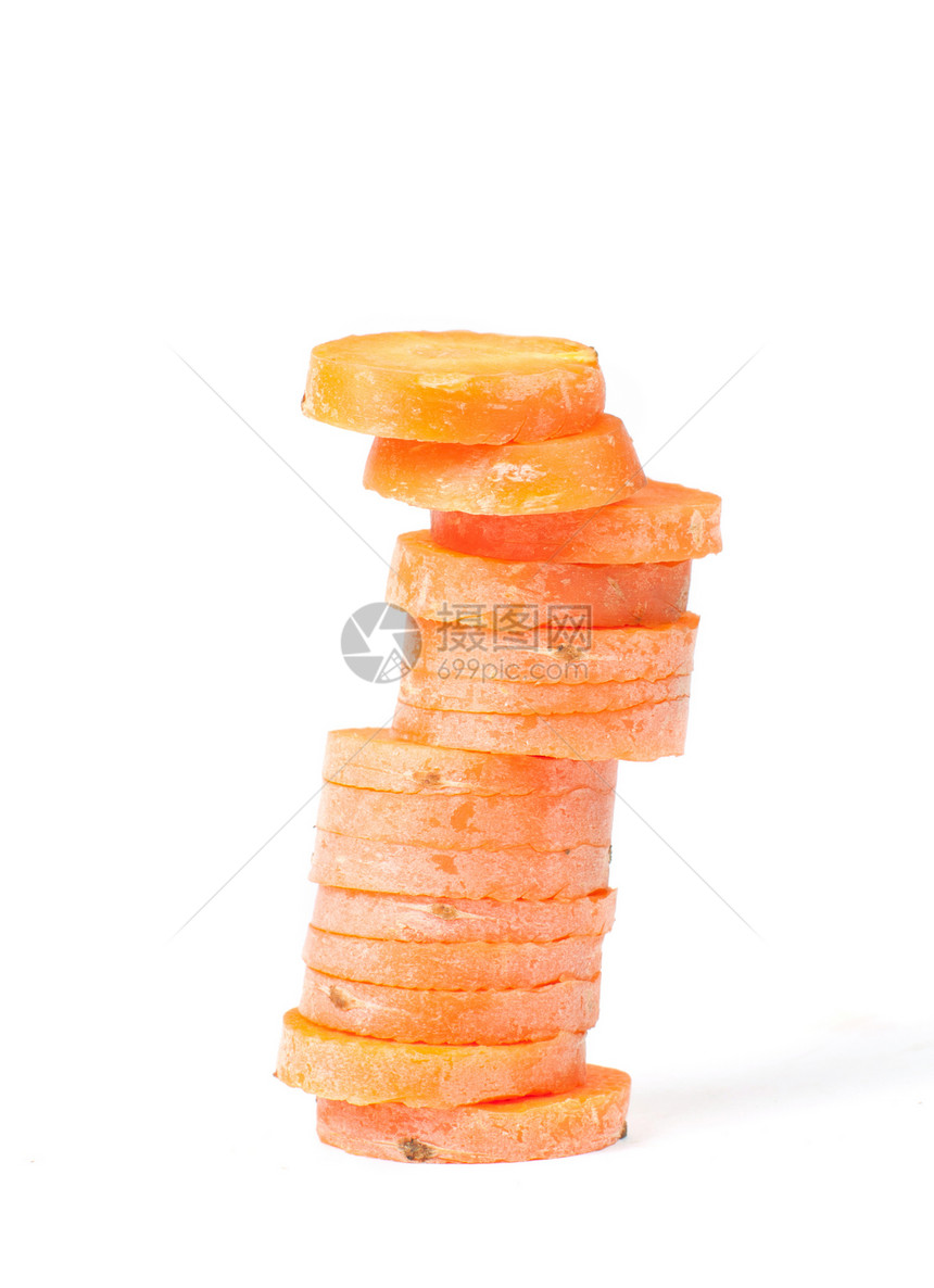 胡萝卜切片柱图片