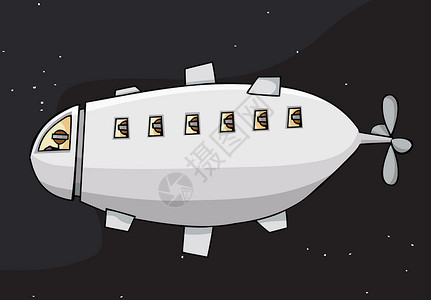 空间闪光翅膀团体插图星星飞船螺旋桨漂浮旅行乘客小说背景图片
