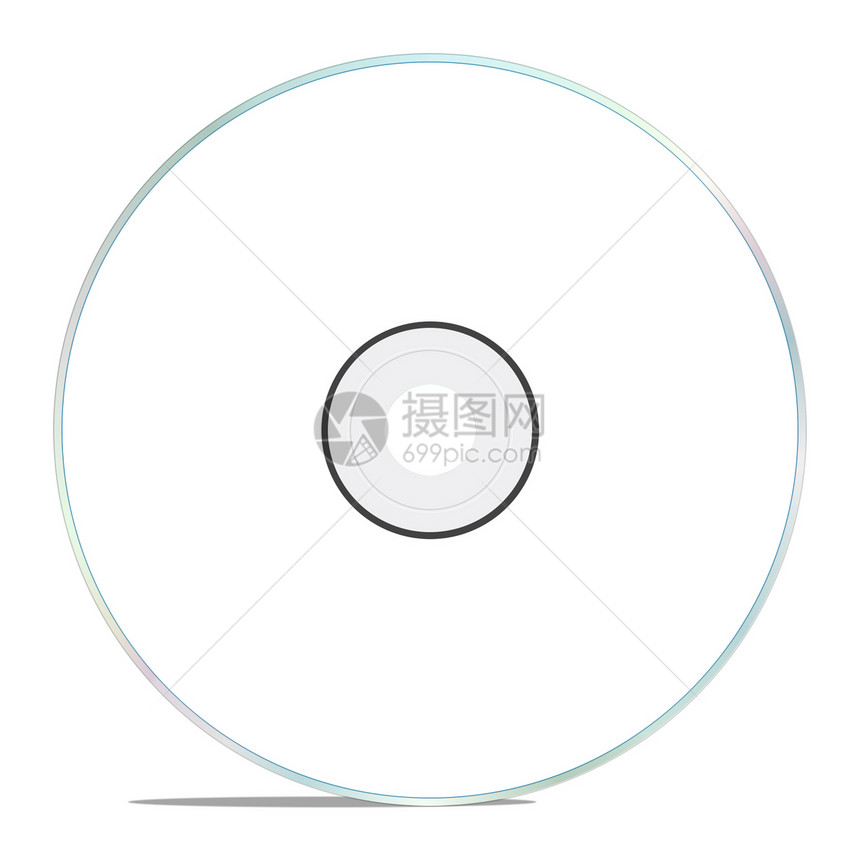 在白色上孤立的 CD CD图片