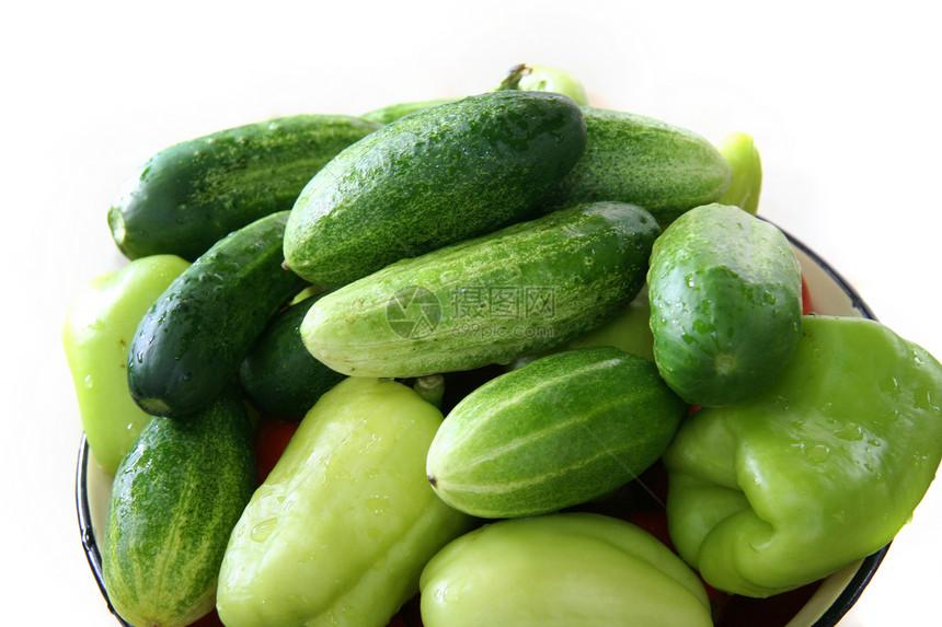 新鲜的绿黄瓜缝合小吃食谱饮食蔬菜烹饪厨房营养工作室生物沙拉图片