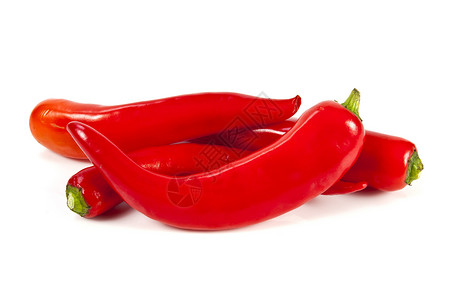 红胡椒红色颜色色彩蔬菜食物白色香料红辣椒背景图片