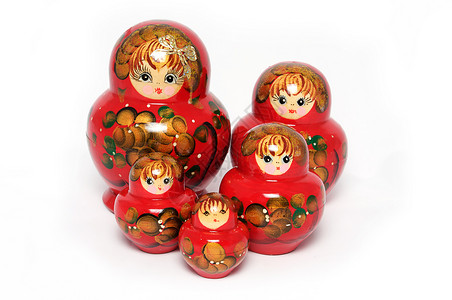 俄罗斯玩偶嵌套数字手工娃娃工艺文化头巾礼物纪念品艺术品背景图片
