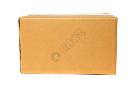 在白色背景上孤立的纸板盒商品功能配送开幕式储存货物纸盒房地产命令托运背景图片