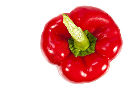 红铃辣椒健康饮食胡椒白色蔬菜颜色食物红色绿色背景图片