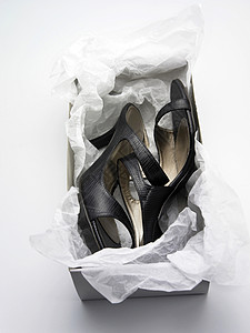 鞋配饰男士盒子皮革个人鞋盒服装鞋类鞋底卫生纸背景图片