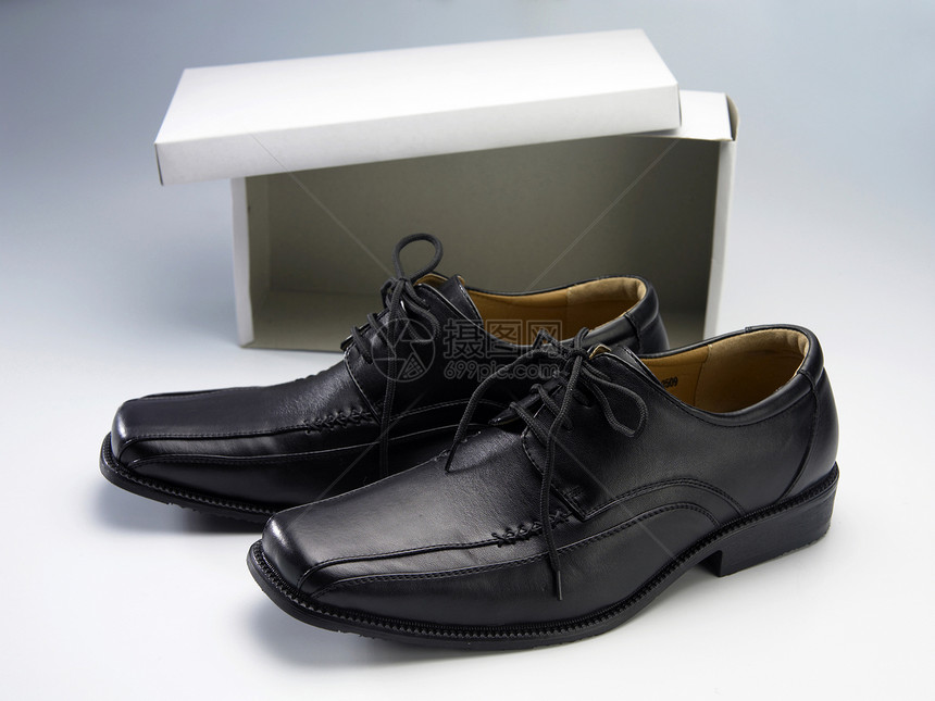 鞋衣服男装黑色鞋盒白色男士盒子皮革图片