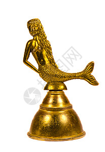 独露的黄铜铃背景图片