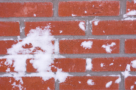 带雪雪的砖墙建筑积木橙子石匠石头墙纸矩形建筑师历史黏土背景图片