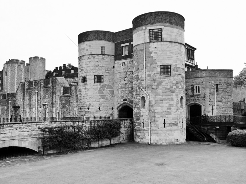 伦敦塔城堡建筑学地牢王国监狱石头图片