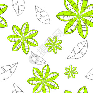 绿绿色花朵设计花艺背景图片