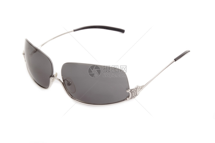 太阳墨镜白色男人镜片阴影太阳镜塑料天气安全黑色反射图片