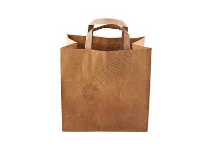 白色纸袋购物便利零售解雇包装回收生态载体商业全球背景图片