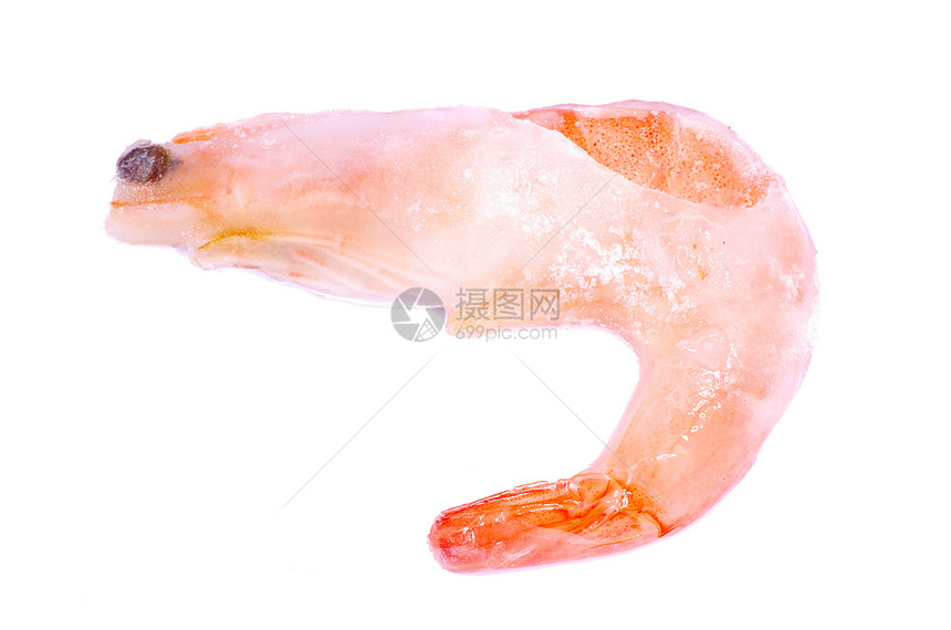 虾橙子小吃海鲜甲壳尾巴白色食物动物宏观贝类图片