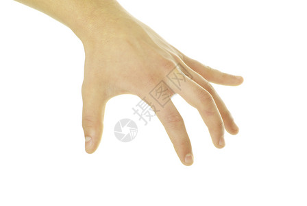 手掌手指社会帮助拇指男性男人白色手势概念背景图片