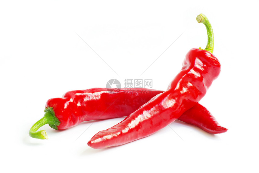 红色热辣椒蔬菜香肠烹饪胡椒活力香料辣椒白色绿色营养图片