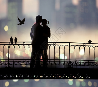 爱人男朋友男人女士浪漫主义者离别情侣投标巡航旅行城市背景图片