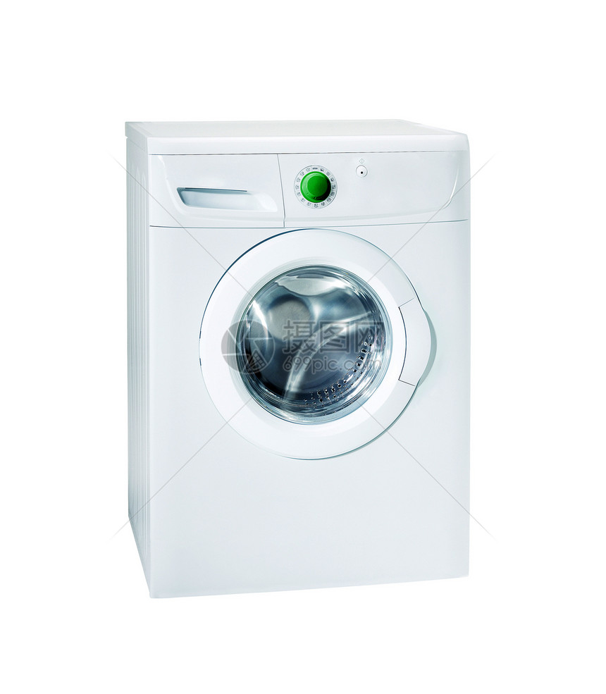 孤立的洗涤机机器纺纱家庭白色家务工作垫圈洗衣机技术洗衣店图片