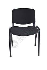 白色上隔离的黑色黑桌椅椅子商业休息家具办公室职业座位背景图片