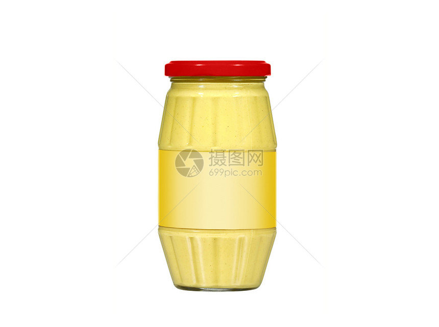 玻璃罐芥末蔬菜园艺杂货白色小吃宏观棕色产品食物玻璃图片
